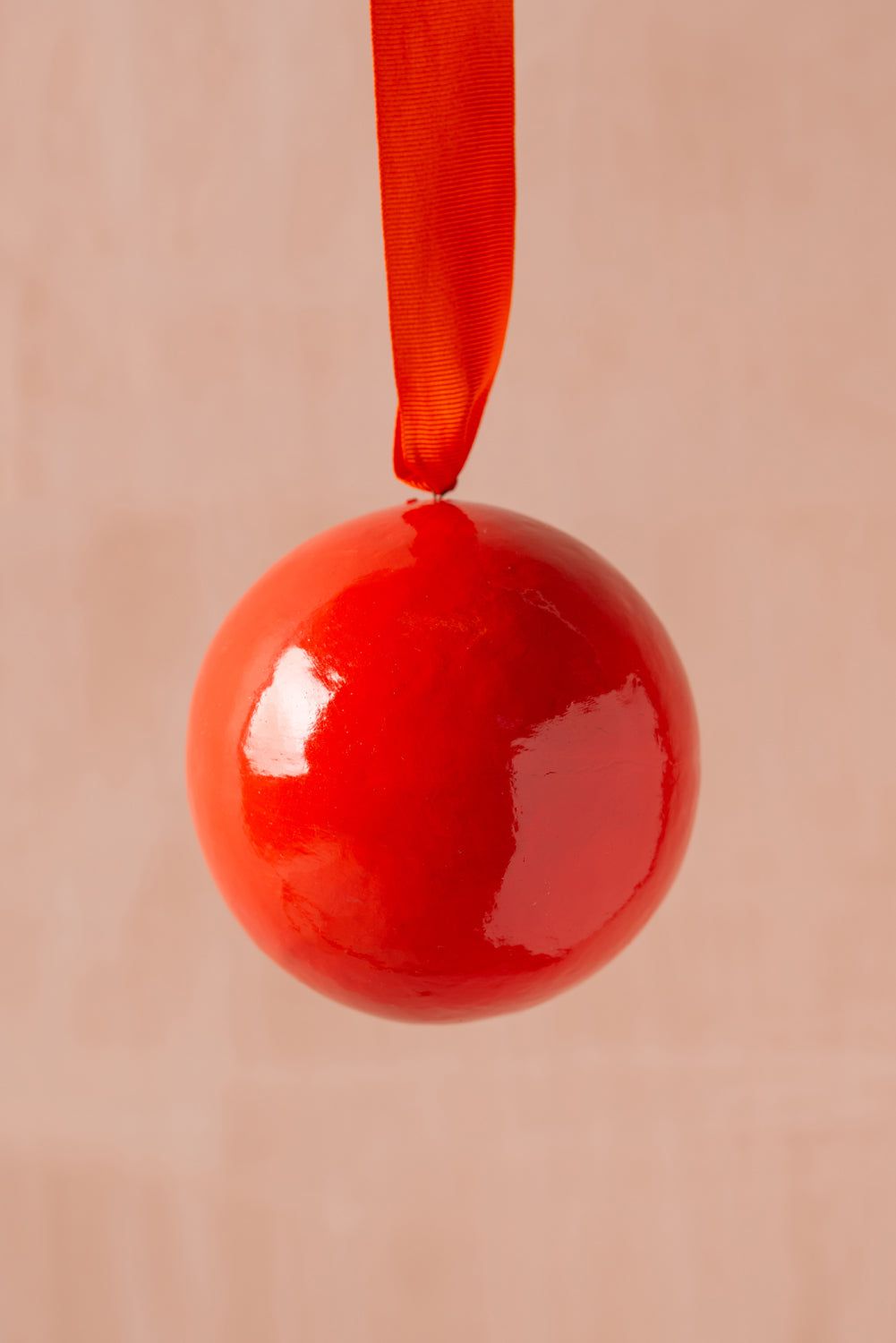 Ian Snow Ltd Red and Orange Colourblock Bauble