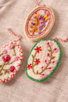 Ian Snow Ltd Trio of Embroidered Felt Decorations