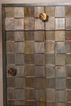 MYAKKA Block Design Mango Wood Bedside Cabinet