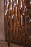 MYAKKA Carved Mango Wood Cabinet