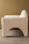 MYAKKA Chenille Upholstered Wooden Arch Chair