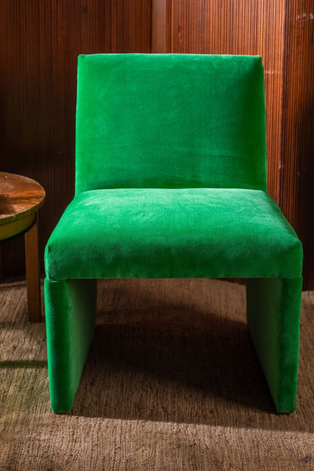 Green discount upholstered chairs