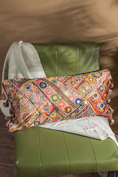 MYAKKA Recycled Tribal Embroideries Cushion Cover