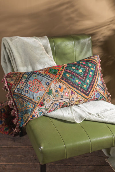 MYAKKA Recycled Tribal Embroideries Cushion Cover