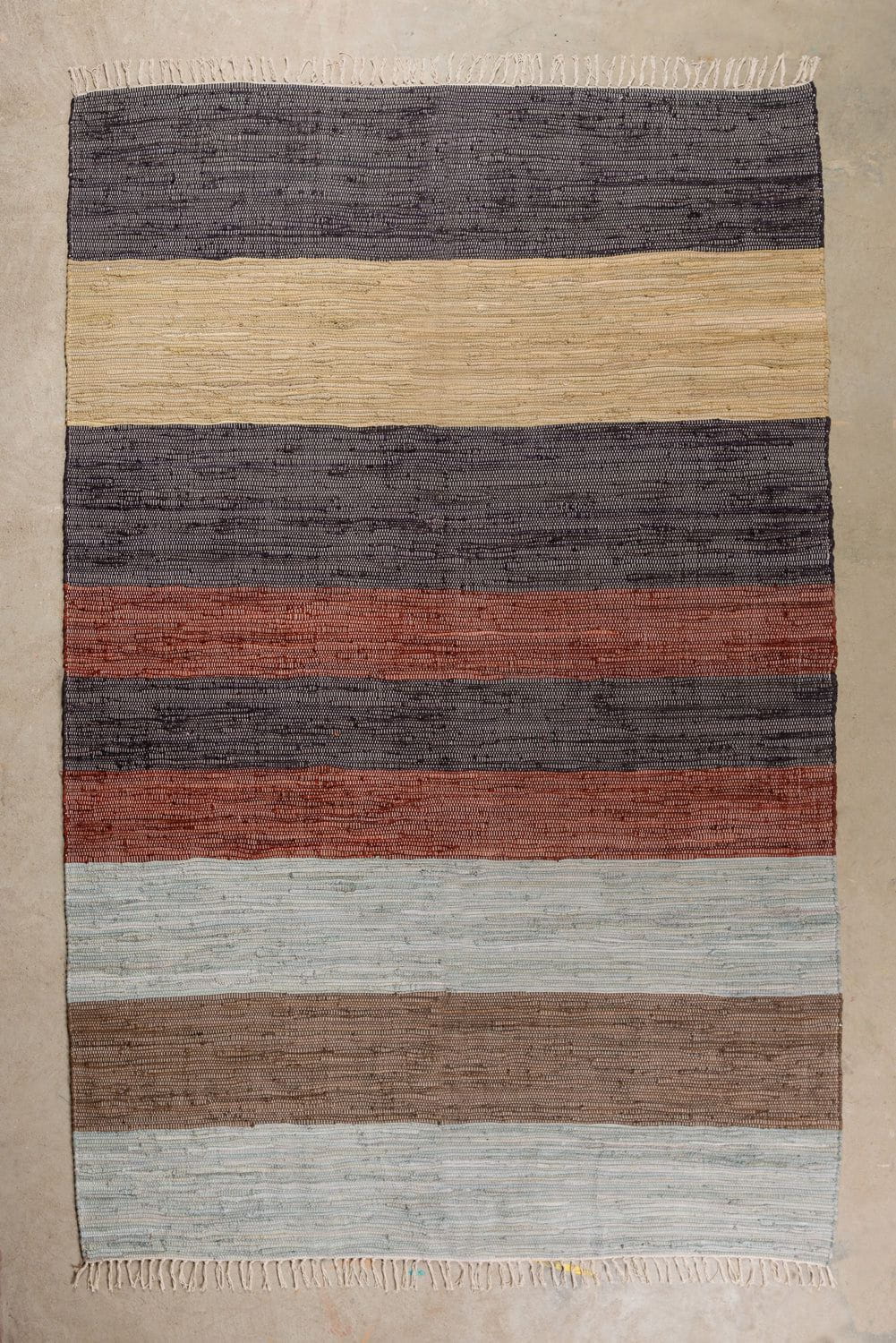 MYAKKA Hygge Tones Striped Large Recycled Rug