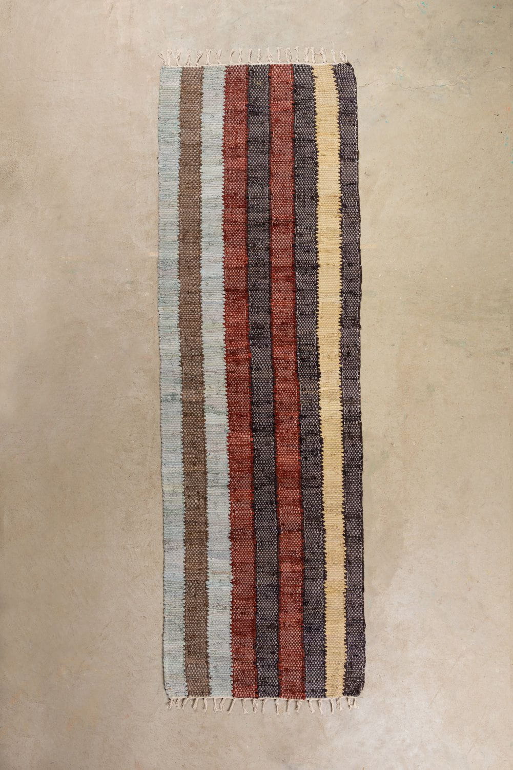 MYAKKA Hygge Tones Striped Recycled Runner Rug