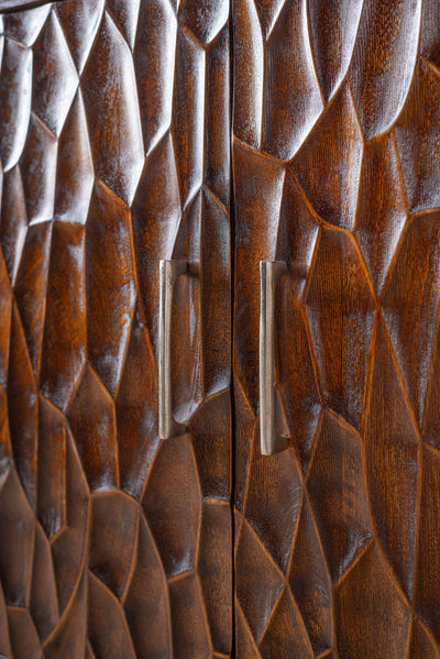 MYAKKA Carved Mango Wood Sideboard