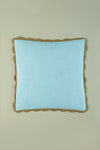 MYAKKA Muted Tones Block Colour Cotton Cushion Cover Sky / Unfilled