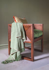 MYAKKA Green Stripe Recycled Cotton Throw