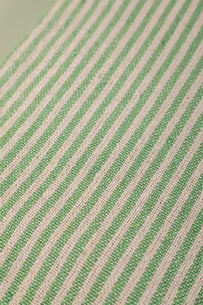 MYAKKA Green Stripe Recycled Cotton Throw