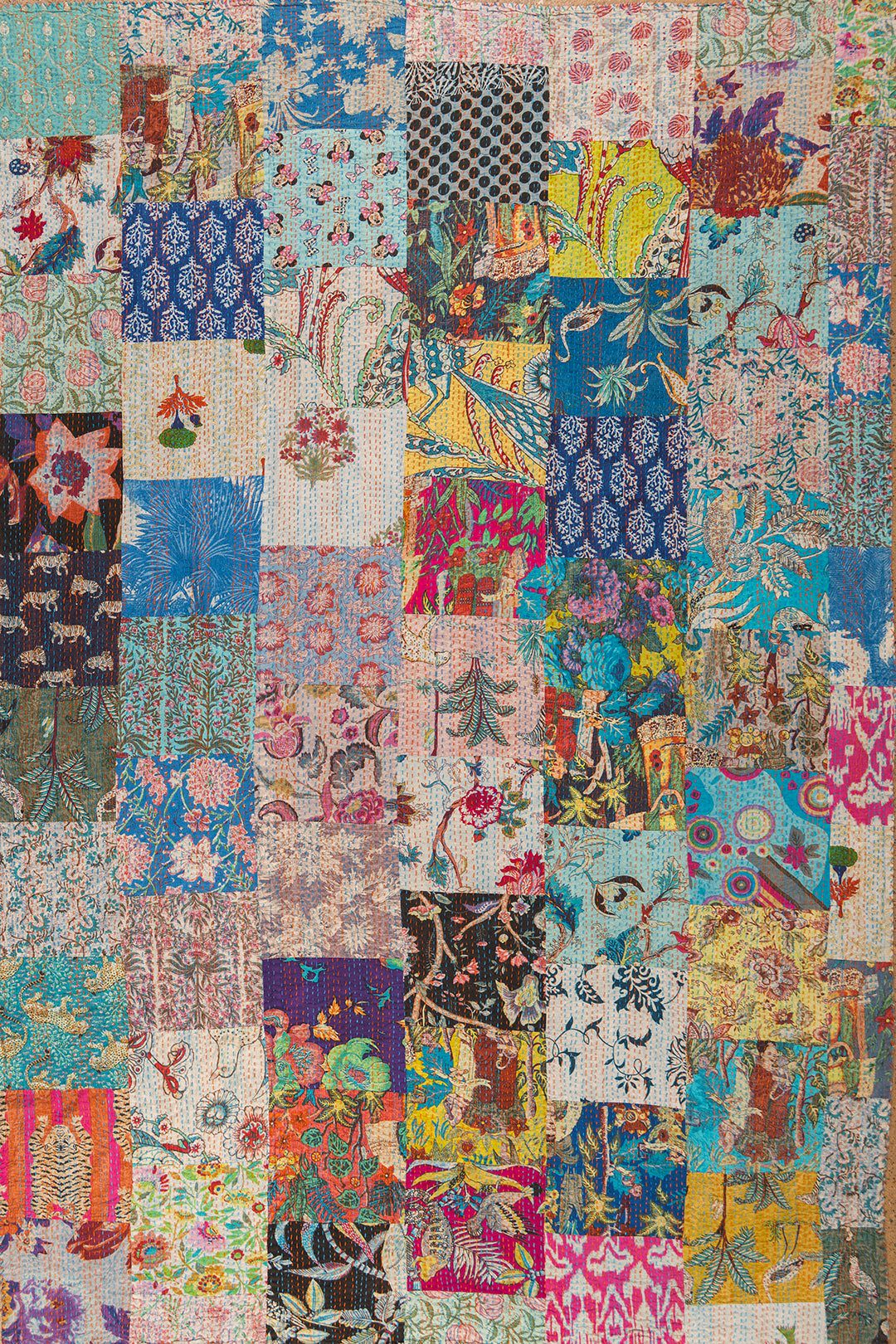 MYAKKA Lola Patchwork Kantha Bed Throw