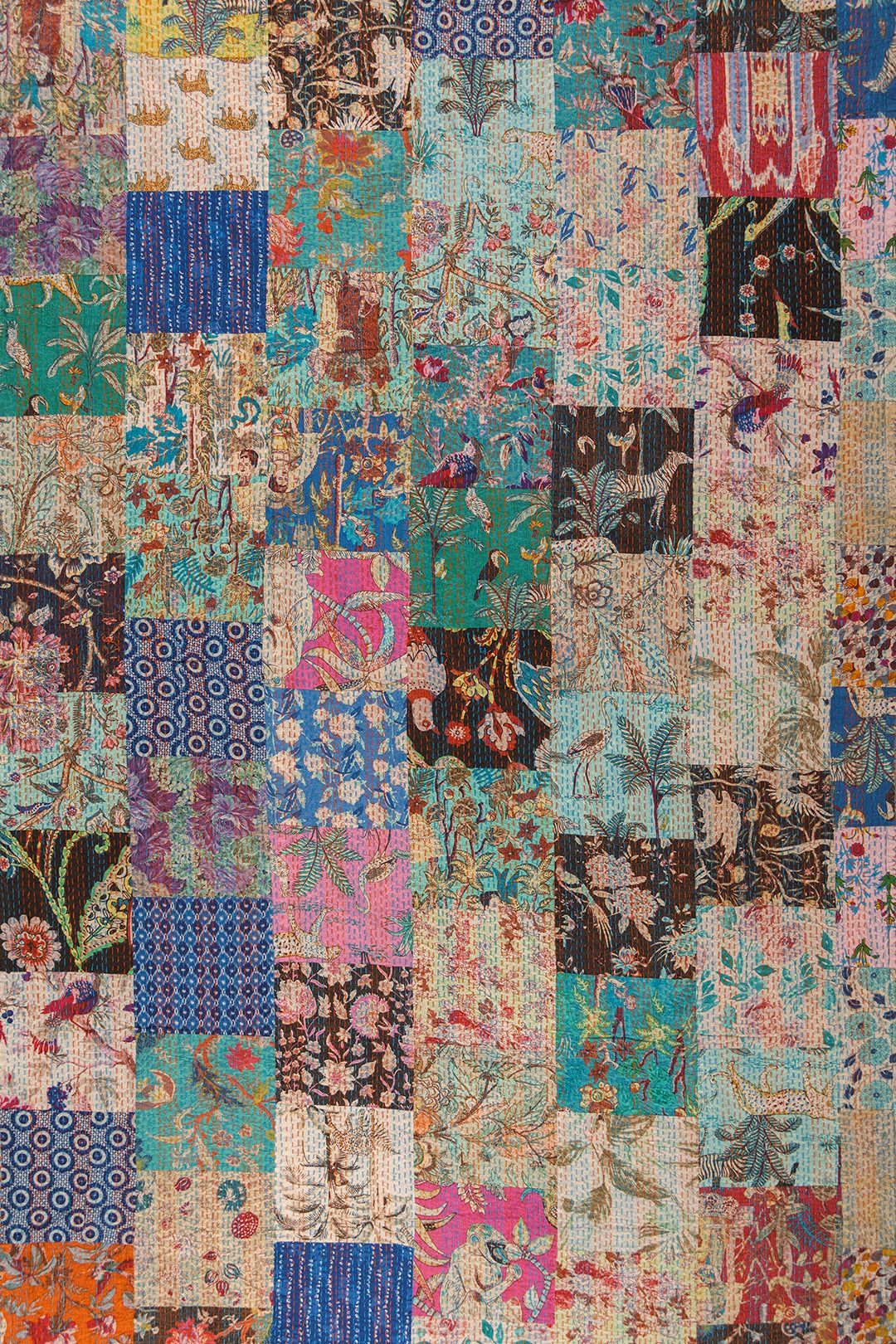MYAKKA Lola Patchwork Kantha Bed Throw