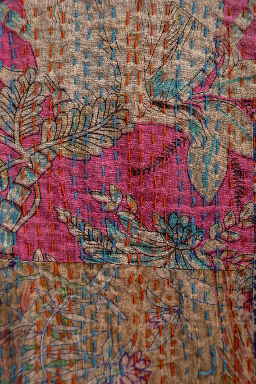 MYAKKA Lola Patchwork Kantha Bed Throw