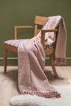 MYAKKA Red Stripe Recycled Cotton Throw