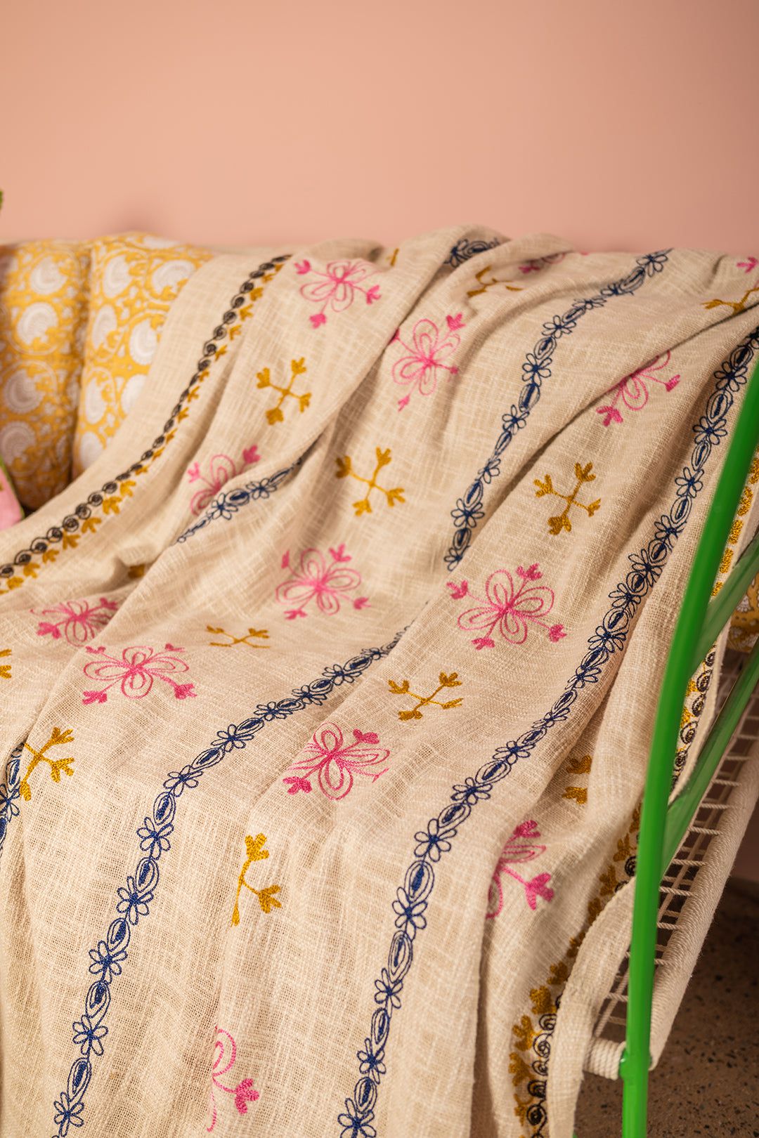 MYAKKA Rosaline Embroidered Throw