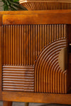 MYAKKA Swirl Design Mango Wood TV Cabinet