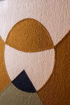 MYAKKA Taupe Tones Embroidered Cotton Wall Art
