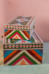Ian Snow Ltd Clover Fields Set of Two Hand Painted Boxes