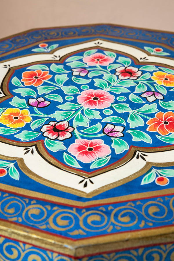 Hand Painted Navy Blue Side Table MYAKKA