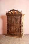 Ian Snow Ltd Elaborately Carved Vintage Cabinet with Mirrors