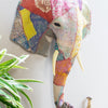 Ian Snow Ltd Embroidered Patchwork Elephant Wall Plaque
