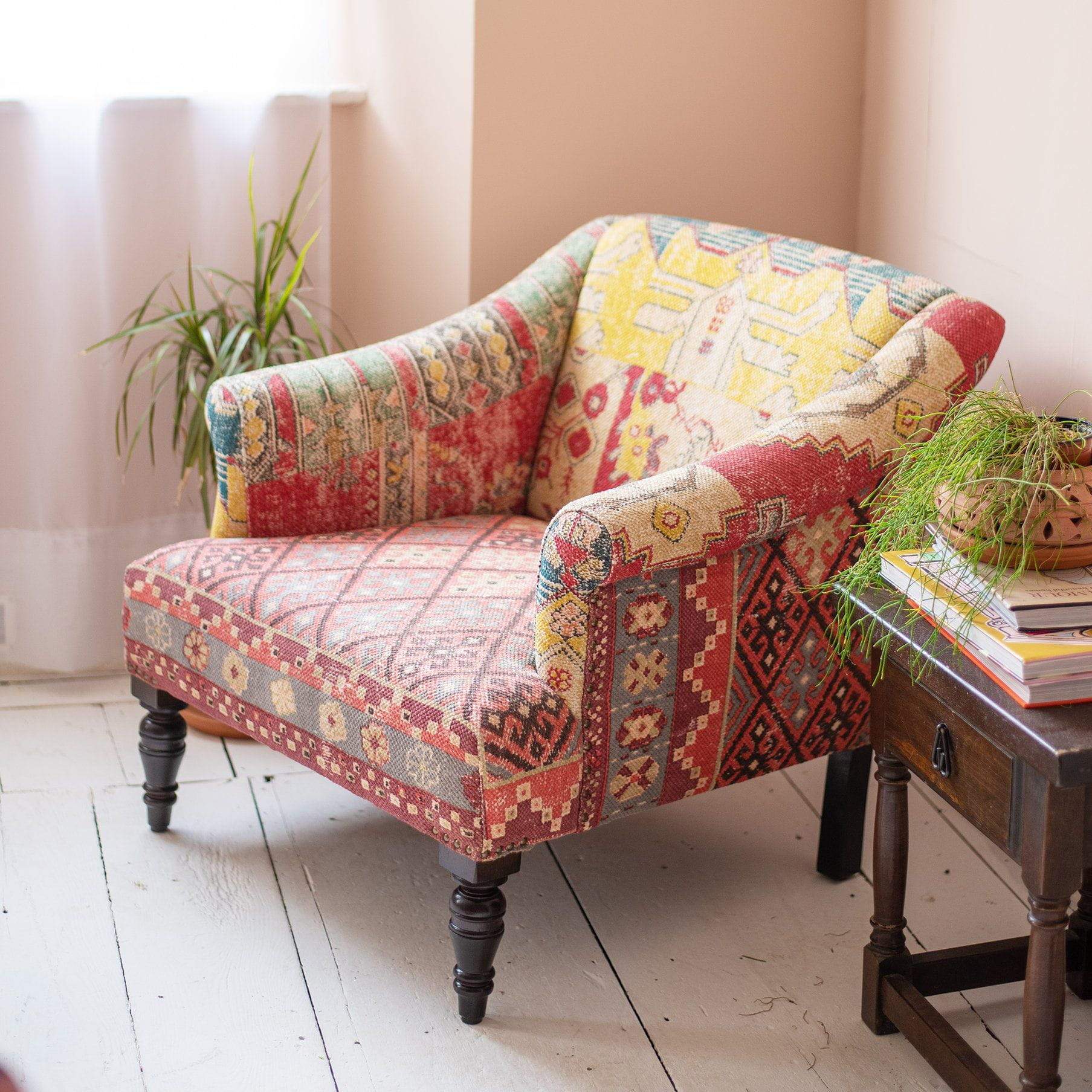 MYAKKA Salaam Printed Cotton Armchair