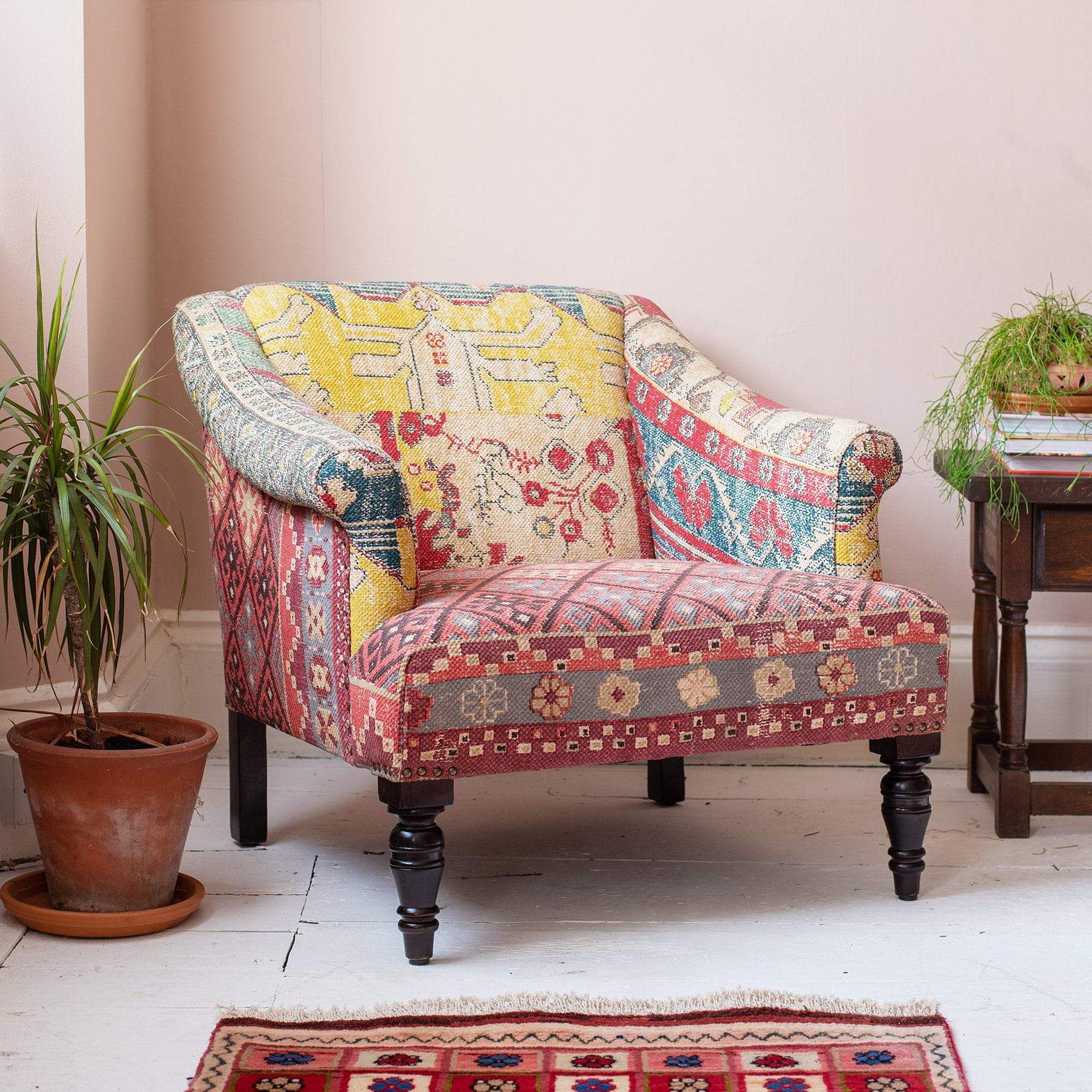 MYAKKA Salaam Printed Cotton Armchair