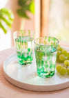 MYAKKA Set of Two Green Highball Glasses