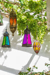 MYAKKA Multicoloured Faceted Hanging Lantern